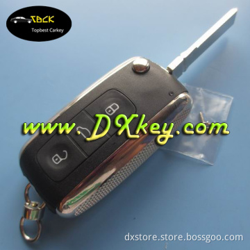 3 buttons remote control case with HU66 blade for vw key can use for vw Phaeton Touareg Sagitar Golf Touran Tiguan
